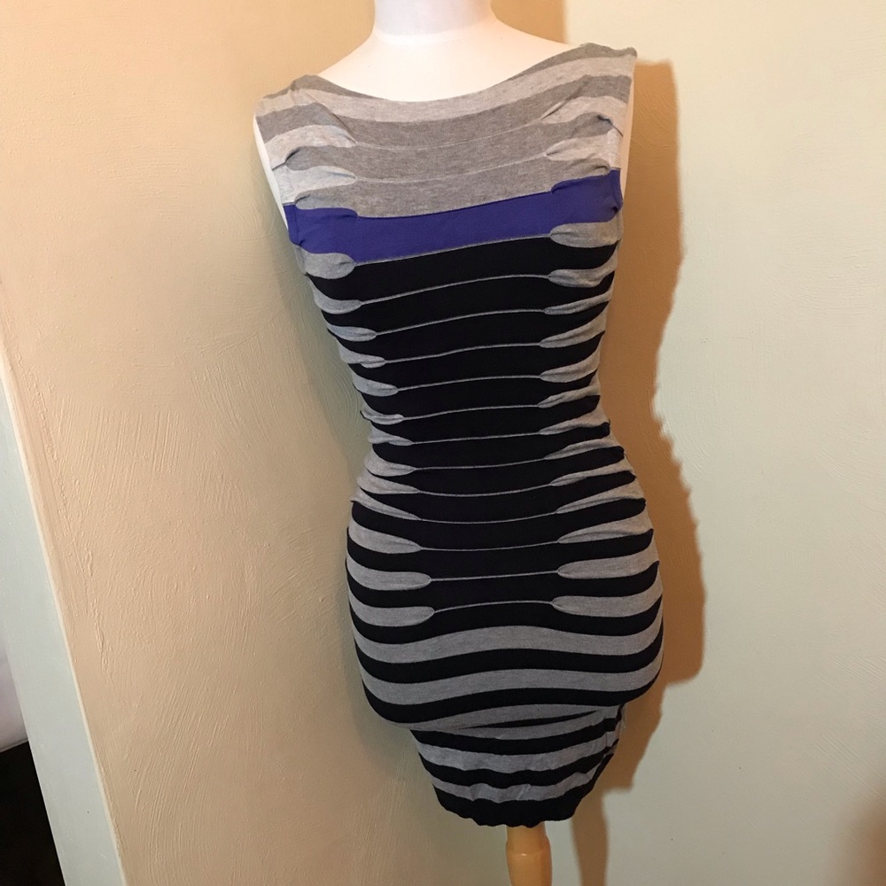 Ted Baker Striped Kitey Knit Striped BodyCon Dress
